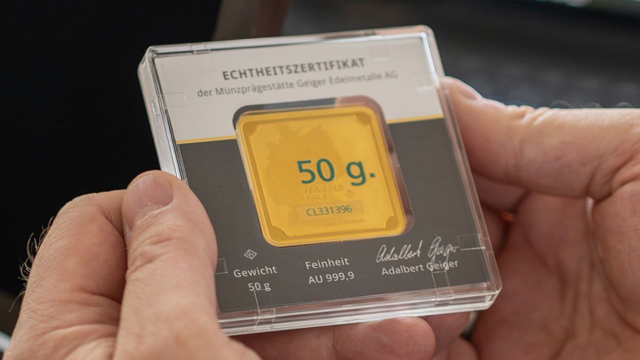 Gold Edelmetall als Investment - Detailfoto