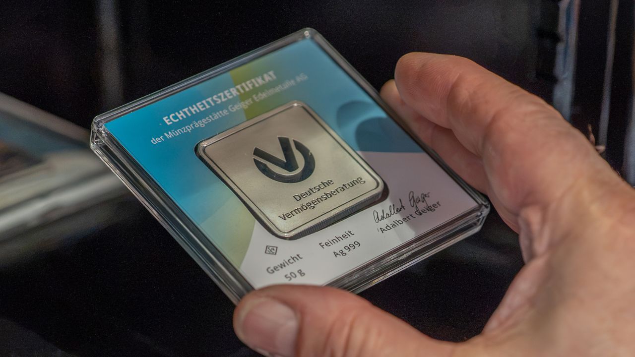 Silber Edelmetall als Investment - Detailfoto